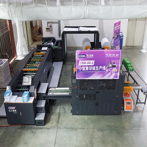 CHM-A4-2 A4 Cut Size Sheeting And Packaging Production Line